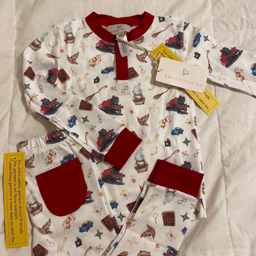 Smockingbird Wizard World Harry Potter Pima Cotton Pajama Set - 2T